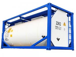 Buy cheap White T14  Liquid Tank Container 20Ft Carbon Steel Storage Tanks product