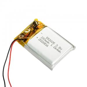 Buy cheap 552025 Li Ion Battery Pack 3.8V 280mAh Lipo Batteries For Digital Watch product