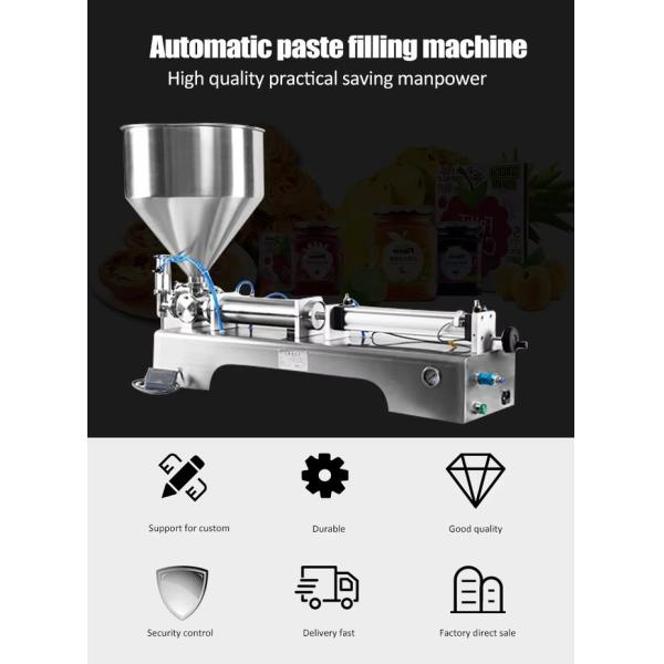 Semi Automatic Filling Machines Horizontal Small Machine Manual Dispense Cream Honey Machinery For Food Processing