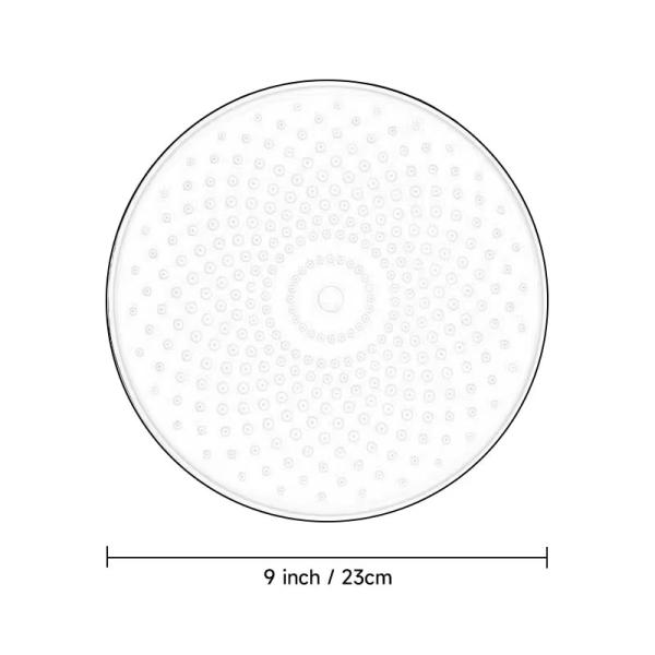 Ultra-Thin Round Zinc Alloy Shower Head With Test Model Spout Material Wall Mounted