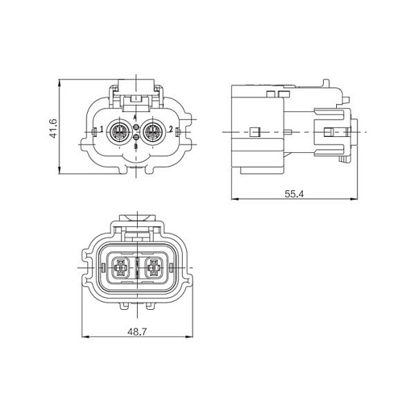 HVIL 3 Pin Power High Voltage High Current Connectors CE Approved