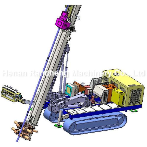 40m - 80m Depth Hydraulic Engineering Drilling Rig 132KW Jet Grouting Drilling Rig