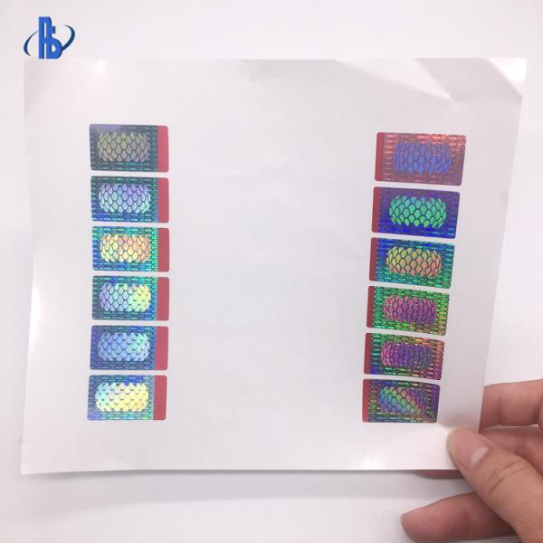 Tamper Proof Hologram Stickers For Confidential Document / Certificate Protection