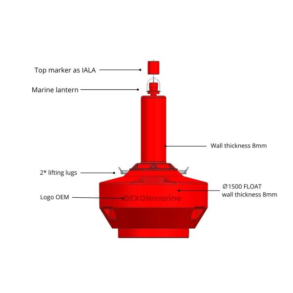  DMF1500 Lateral Navigation Aid Buoy