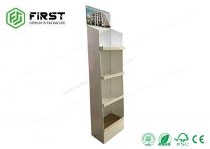 Buy cheap 4 Shelves POP Cardboard Floor Display With CMYK Printing For Advertising product