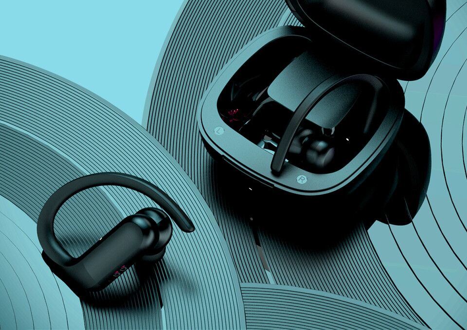 T6 wireless Sport Bluetooth 5.0 Earphones Smart Touch and APP Customization Ipx5 Waterproof Headsets
