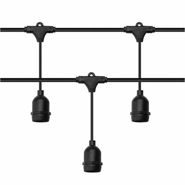 Decoration Light 48 FT LED Outdoor String Lights S14 Bulb String Light by Proxy Lighting - UL Listed for Parties, Weddin