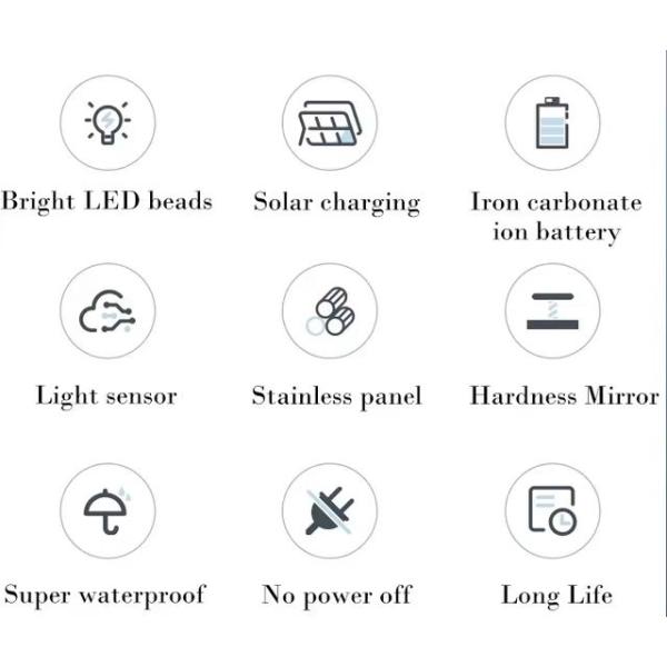 Cold White Emitting Color Timing Switch Warehouse Stadium Solar Street Lights Outdoor Charging Floodlight