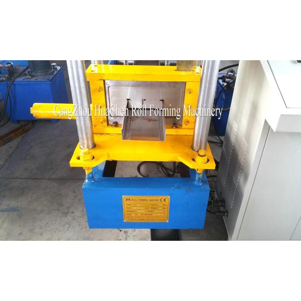 High Speed Automatic C Purlin Roll Forming Machine , 13 Row Purlin Making Machine