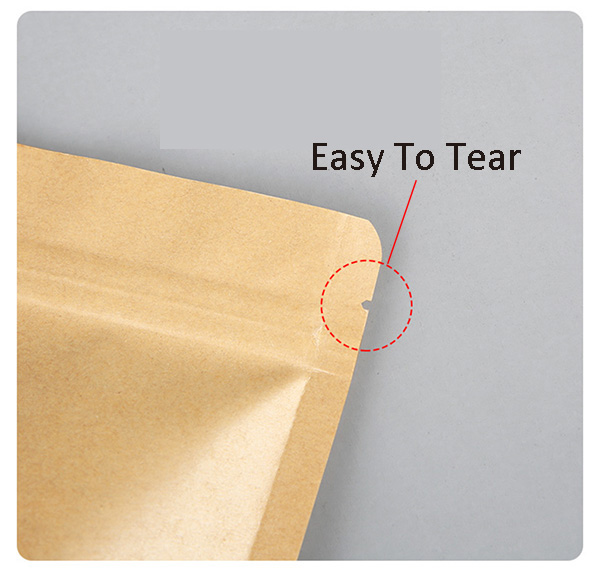 280micron Stand Up Zipper Pouch With Clear Window