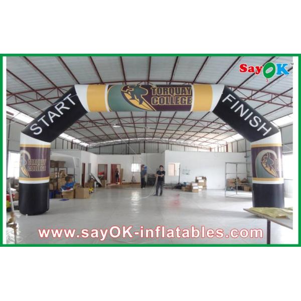 Custom Inflatable Arch Huge Advertising Inflatable Arch , Oxford Cloth Inflatable Finishing Line Arch
