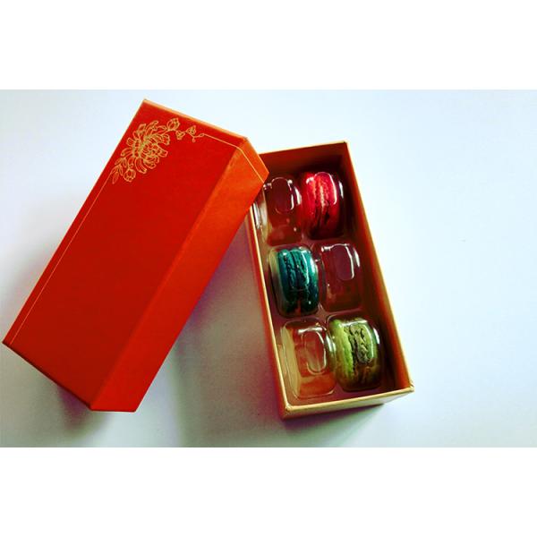 Varnishing Archaize Style Macaron Packaging Boxes SGS Printed Paper Box