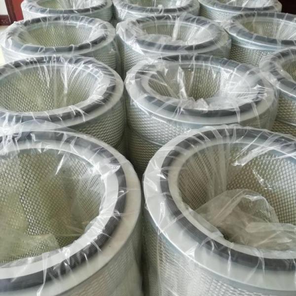 99% Dust Collector Filter Cartridge 0.5-20um For Shot Blasting Machine
