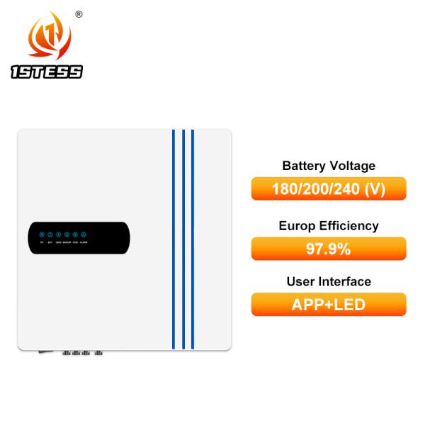 Three Phase Hybrid Solar Inverter 10kw 8kw 6kw Off Grid On Grid Optional WiFi/GPRS/4G/Ethernet