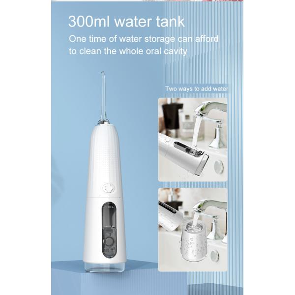 300ml Water Tank Portable Water Flosser IPX7 With DIY Function