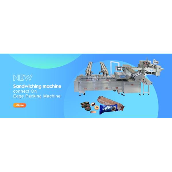 Single Lane Multifunction Cookie Machine Automatic Cream Jam Filling