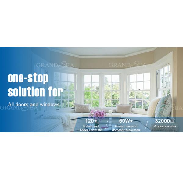 Hurricane Impact Aluminium Single Hung Windows for House Tempered Glass Double Glazed Double Hung Windows