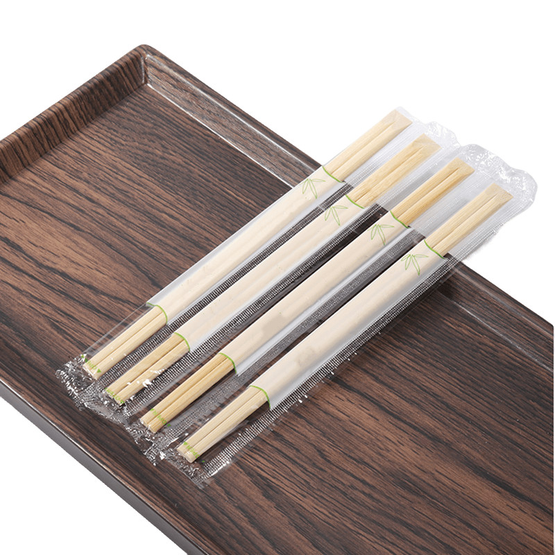 Lightweight Tensoge Custom Individually Wrapped Full Paper Set Bamboo Chopsticks 100% Natural Material and Biodegradable