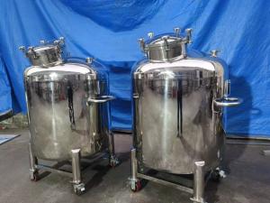Buy cheap 500L Movable Stainless Steel Liquid Storage Tank with Open Lid product