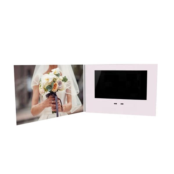 Luxury design LCD Screen Customization Birthday Wedding Invitation Video
