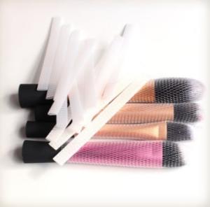 Buy cheap Protective Makeup Brush Mesh Packaging Sleeves PE Plastic Net Cover product