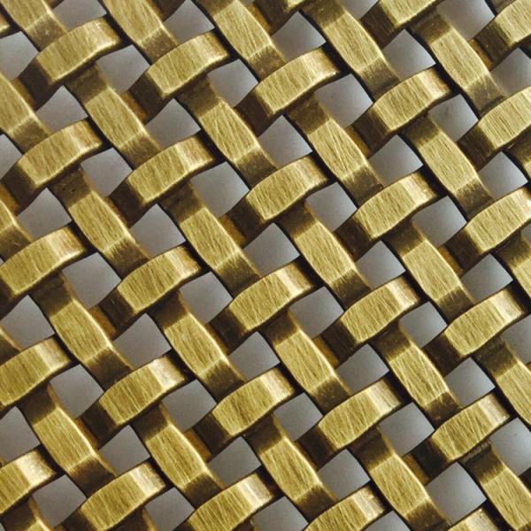 Versatile Architectural Brass Mesh Corrosion Resistant Custom Metal Mesh Woven