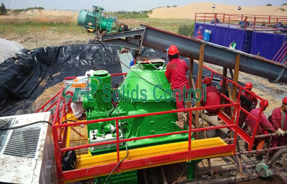 High quality vertical cutting dryer 0.68mpa 1.8m3/Min Vertical Drying Range Machine For Waste Drilling Mud