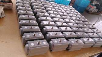 PTFE pneumatic rotary actuator double action and single action