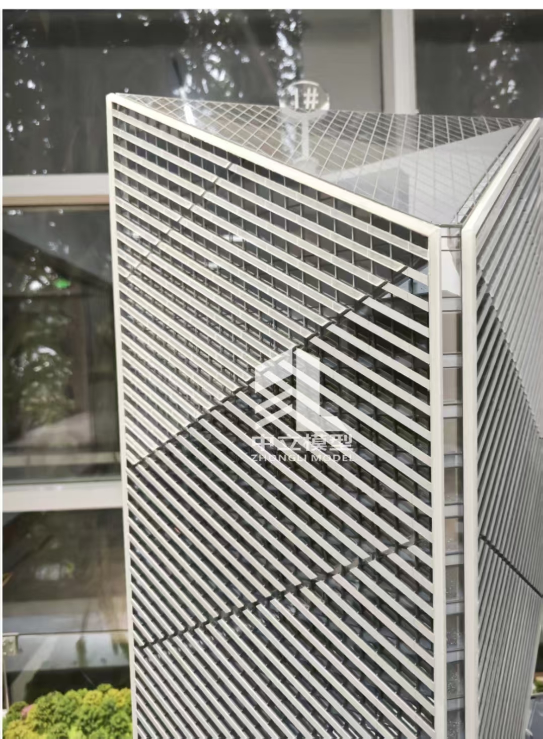 Real Estate Scale Model 1:100 Skyscraper Scale Models LED Illuminated