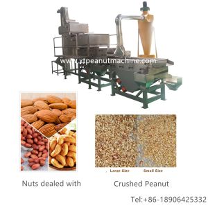 Industrial Peanut Cutting Machine SUS304 Peanut Crusher Machine With Three