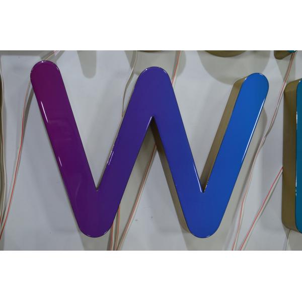 Outdoor Front Lit Channel Letter Sign 35mm 3D Embossed Acrylic Signage