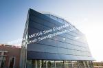 Integrated Photovoltaic Fatades Solar Modules Glass Curtain Wall with Single