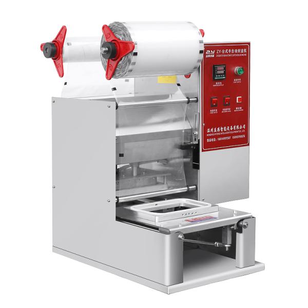 Tabletop Semi Automatic Tray Sealing Machine For Baverage Catering Shops