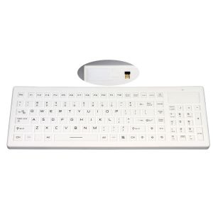 Logo Customized Waterproof Silicone Keyboard With Wireless USB Receiver And