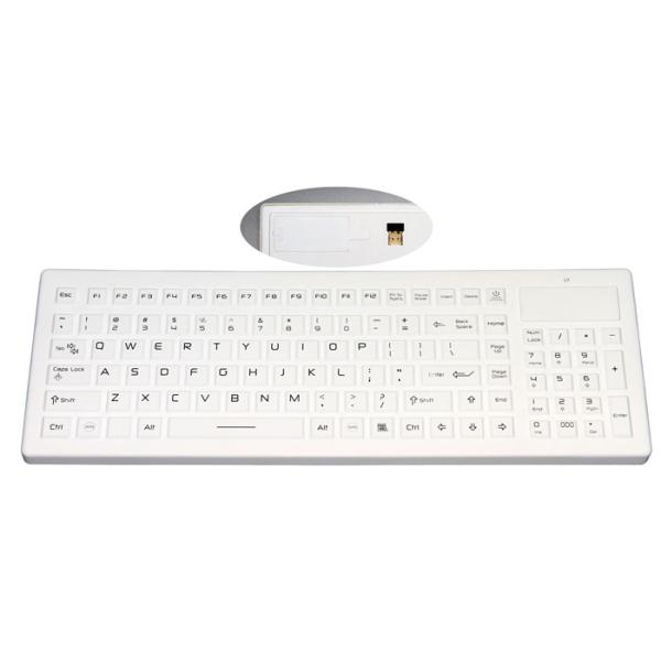Logo Customized Waterproof Silicone Keyboard With Wireless USB Receiver And