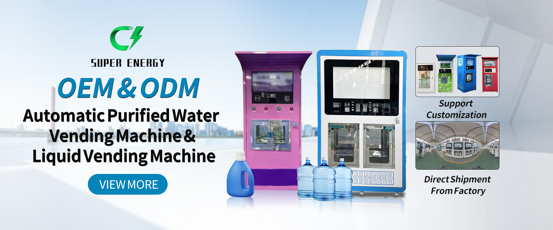 Water Vending Machine With RO System Filter and Front Door Open Design Easy to Install Water Vending Machine