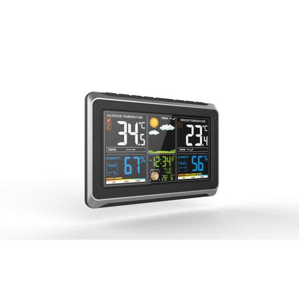 LCD Digital Display Wireless Automatic Weather System With Humidity Function