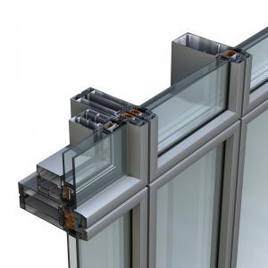 Buy cheap Facade Large Aluminum Profiles For Structural Glazing Curtain Wall product