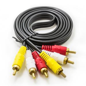 Buy cheap metal connector PVC 3RCA To 3RCA Cable 10m Audio Video Cable product
