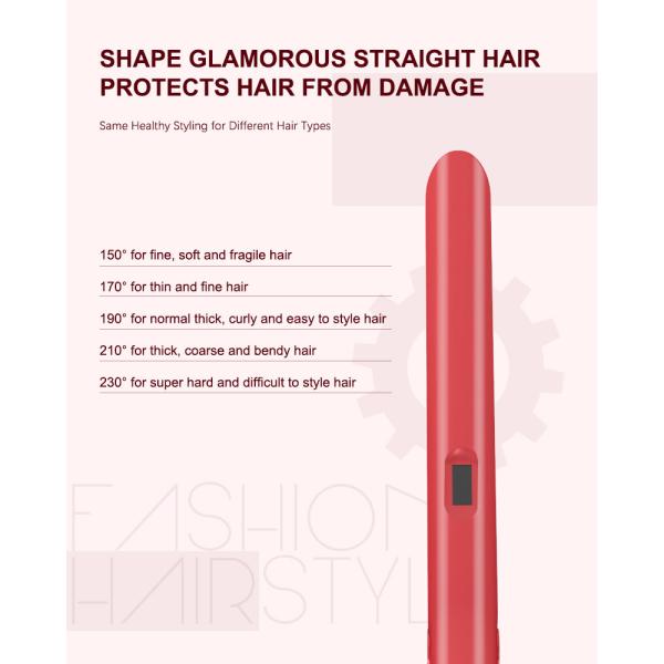 45W Ceramic Flat Iron Hair Straightener 3D Floating Titanium Plates