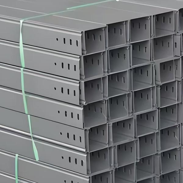 Slot Type Cable Tray Slotted Straight Non Flammable Fire Resistance Wall Mount Installation Method