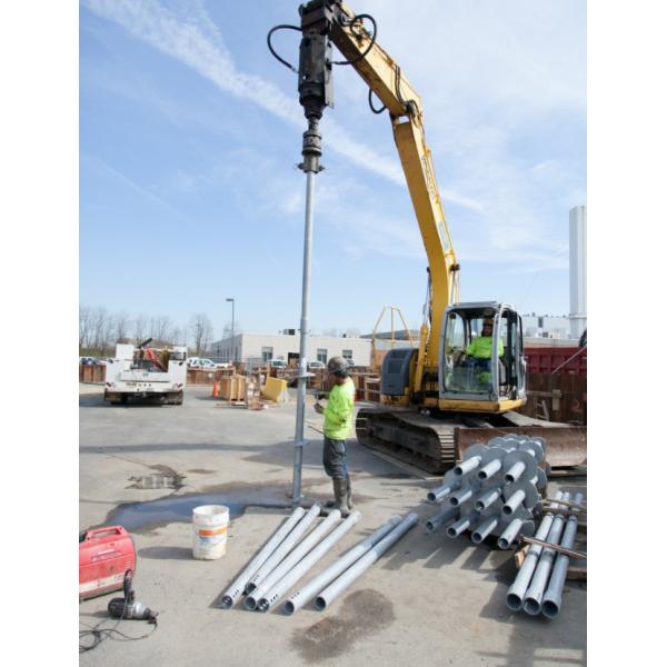 Construction Engineering Hot Dip Galvanized Round Pipe Helical Piles Q355
