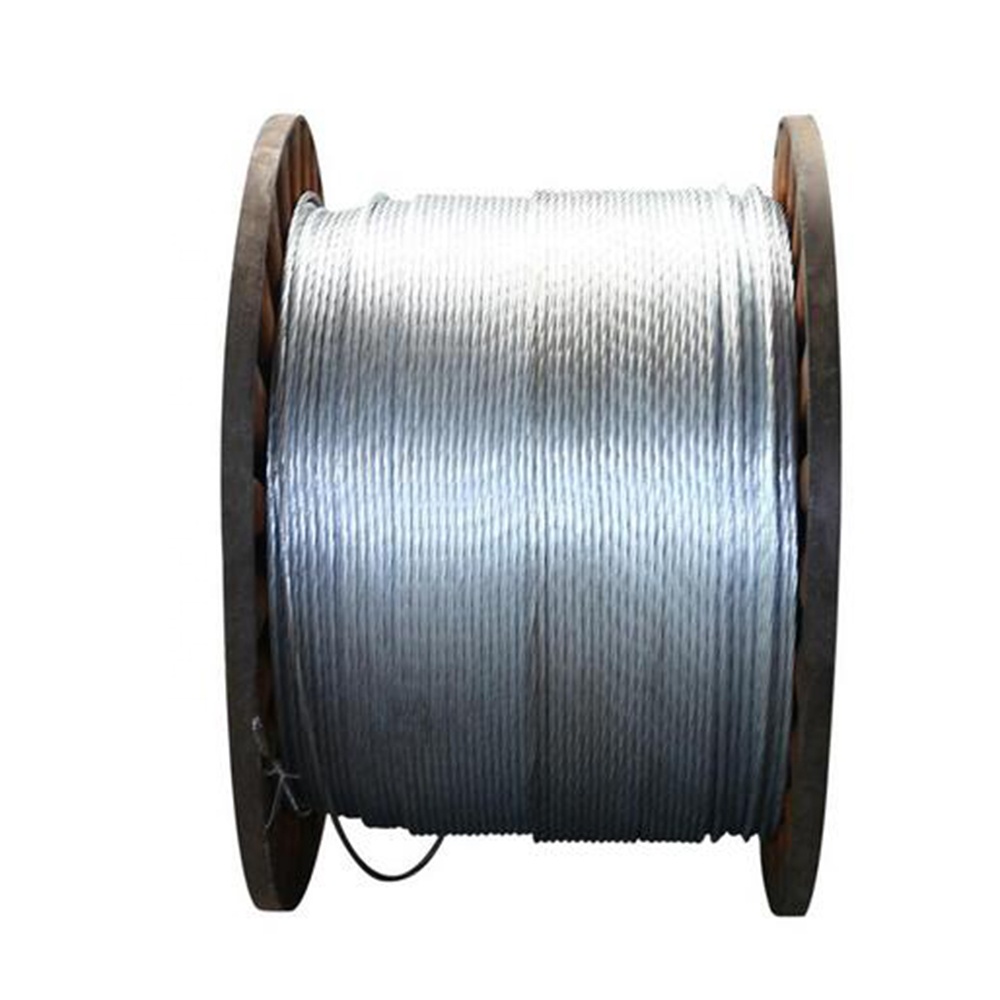1/8" to 5/8" ASTM A 475 Standard Stay Wire 1x19/1x7 Galvanized Steel Wire Strand for Construction Materials and Projects