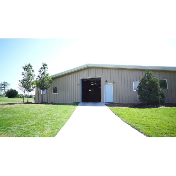 China Custom Prefab Steel Structure Golf Car Garage Shed Shelter Steel Structure Garage