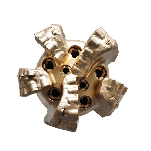 Carbide PDC Tricone Drill Bit 6 Blades / 6 Nozzles Forging Processing Type