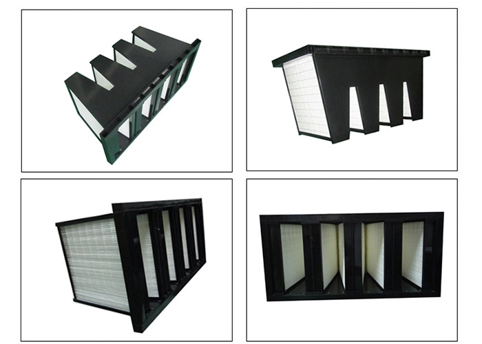 Synthetic F7 F8 W Type 24x24x12 HEPA Filter ABS Plastic Frame