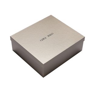 High quality customized embossed stamping logo rigid cardboard shoes box