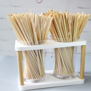 OEM 100% Compostable Wheat Drinking Straws In Bulk 23cm