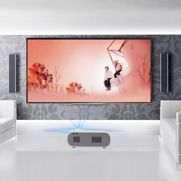 60W 1080p LED Video Projector Multiple Interfaces 55 DB