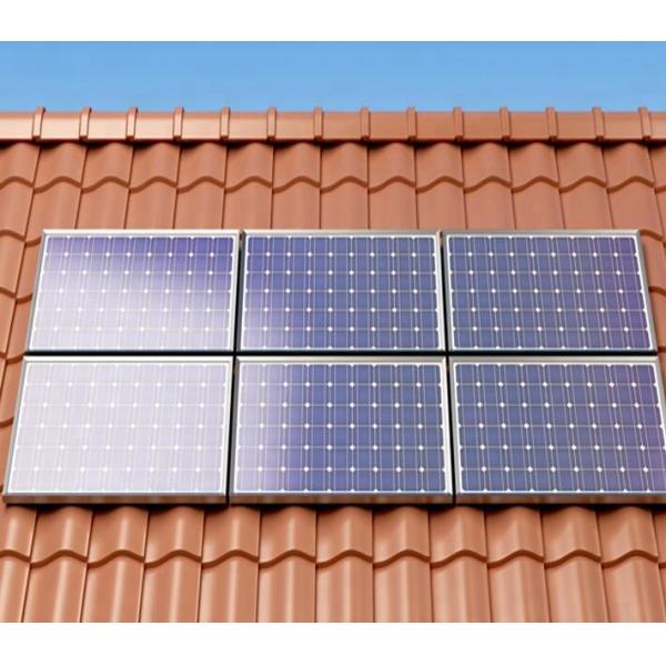 60m/S Solar Panel Roof Mounting Systems Aluminum PV Solar Panel Tile Ceramic Shopping Mall